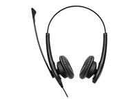 Jabra BIZ 1100 USB Duo - Hodesett - on-ear - kablet - USB - svart - akademisk - Certified for Microsoft Teams, Zoom Certified (en pakke 10) 1159-0159-MULTI