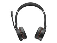 Jabra Evolve 75 SE UC Stereo - Hodesett - on-ear - Bluetooth - trådløs - aktiv støydemping - USB - Zoom Certified - for LINK 380a MS 7599-848-109