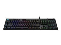 Logitech G815 LIGHTSYNC RGB Mechanical Gaming Keyboard - GL Tactile - Tastatur - bakgrunnsbelyst - USB - Nordisk - tastsvitsj: GL Tactile - svart - for Komplett Epic Gaming PC a166, a170 920-008989