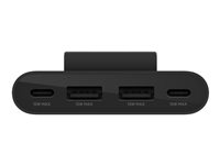 Belkin BoostCharge - Ladestripe - 4 utgangskontakter (2 x USB, 2 x USB-C) - svart BUZ001BT2MBKB7