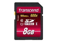 Transcend Ultimate - Flashminnekort - 8 GB - UHS Class 1 / Class10 - 133x - SDHC UHS-I TS8GSDHC10U1