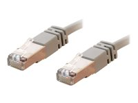 C2G Cat5e Booted Shielded (STP) Network Patch Cable - Koblingskabel - RJ-45 (hann) til RJ-45 (hann) - 4 m - STP - CAT 5e - formstøpt - grå 83753