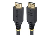 StarTech.com - High Speed - HDMI-kabel - HDMI hann til HDMI hann - skjermet - svart - 4K 60Hz støtte, 1440p (UWQHD) støtter 144 Hz, støtte for 1080p 240 Hz, halogenfri, aktiv HDMI2-CABLE-GRIP-15M