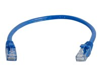 C2G Cat5e Booted Unshielded (UTP) Network Patch Cable - Koblingskabel - RJ-45 (hann) til RJ-45 (hann) - 1 m - UTP - CAT 5e - formstøpt, uten hindringer, flertrådet - blå 83161