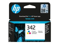 HP 342 - 5 ml - farge (cyan, magenta, gul) - original - blekkpatron - for Officejet 63XX; Photosmart 2575, 7850, C3185, C4170, C4194, D5345, D5360, D5363, D5368 C9361EE#UUS