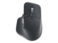 Logitech Master Series MX MASTER 3S - Mus - ergonomisk - optisk - 7 knapper - trådløs - Bluetooth, 2.4 GHz - Logitech Logi Bolt USB-mottaker - grafitt 910-006559