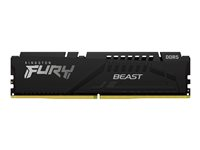 Kingston FURY Beast - DDR5 - modul - 16 GB - DIMM 288-pin - 5600 MHz / PC5-44800 - CL40 - 1.25 V - ikke-bufret - on-die ECC - svart KF556C40BB-16