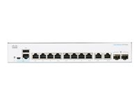 Cisco Business 250 Series CBS250-8T-E-2G - Switch - L3 - smart - 8 x 10/100/1000 + 2 x kombo-SFP - rackmonterbar CBS250-8T-E-2G-EU