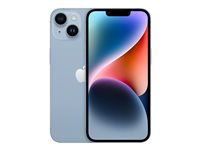 Apple iPhone 14 - 5G smartphone - dobbelt-SIM / Internminne 256 GB - OLED-display - 6.1" - 2532 x 1170 piksler - 2x bakkameraer 12 MP, 12 MP - front camera 12 MP - blå MPWP3QN/A