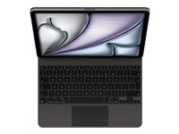 Apple Magic Keyboard - Tastatur og folioveske - med styrepute - Apple Smart connector - QWERTY - Internasjonal engelsk / kanadisk fransk - svart - for 13-inch iPad Air (M2, M3) MGYY4Z/A