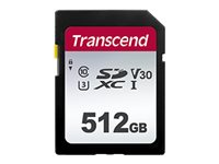 Transcend 300S - Flashminnekort - 128 GB - Video Class V30 / UHS-I U3 / Class10 - SDXC UHS-I TS128GSDC300S