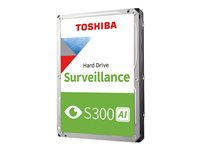 Toshiba S300 AI - Harddisk - Overvåking - 10 TB - intern - 3.5" - SATA 6Gb/s - 7200 rpm - buffer: 512 MB MG10ADA10TE-V
