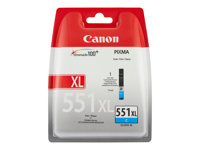 Canon CLI-551C XL - 11 ml - Høy ytelse - cyan - original - blekkbeholder - for PIXMA iP8750, iX6850, MG5550, MG5650, MG5655, MG6450, MG6650, MG7150, MG7550, MX725, MX925 6444B001