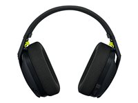 Logitech Lightspeed G435 - Hodesett - full størrelse - Bluetooth / 2,4 GHz radiofrekvens - trådløs - svart - Discord Certified 981-001050