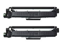 Brother TN247BK TWIN - 2-pack - Høy ytelse - svart - original - tonerpatron - for Brother DCP-L3510, L3517, L3550, HL-L3270, L3290, MFC-L3710, L3730, L3750, L3770 TN247BKTWIN