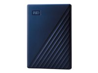 WD My Passport for Mac WDBA2D0020BBL - Harddisk - kryptert - 2 TB - ekstern (bærbar) - USB 3.2 Gen 1 - 256-bit AES - midnattsblå WDBA2D0020BBL-WESN