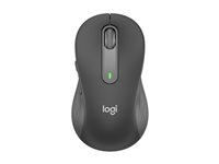 Logitech Signature M650 L - Mus - stor størrelse - optisk - 5 knapper - trådløs - Bluetooth, 2.4 GHz - Logitech Logi Bolt USB-mottaker - grafitt 910-006236