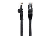 StarTech.com Câble Ethernet CAT6 50cm - LSZH (Low Smoke Zero Halogen) - Cordon RJ45 UTP Anti-accrochage 10GbE LAN - Câble Réseau Internet 650MHz 100W PoE - Noir - Snagless - 24AWG (N6LPATCH50CMBK) - Cordon de raccordement - RJ-45 (M) pour RJ-45 (M) - 50 cm - 6 mm - UTP - CAT 6 - sans crochet - noir N6LPATCH50CMBK