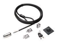 Kensington Desktop and Peripherals Standard Keyed Locking Kit 2.0 - Sikkerhetskabellås - 2.4 m K64424WW