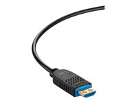 C2G 20ft (6.1m) C2G Performance Series High Speed HDMI Active Optical Cable (AOC) - 4K 60Hz Plenum Rated - High Speed - HDMI-kabel - HDMI hann til HDMI, 24 pin USB-C - 6.1 m - svart - 4K 60Hz støtte, Active Optical Cable (AOC), plenum C2G41481