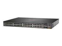HPE Aruba Networking CX 6200F 48G 4SFP+ Switch - Switch - L3 - Styrt - 48 x 10/100/1000 + 4 x 100/1000/10G SFP+ - front og side til bakside - rackmonterbar JL726B#ACC