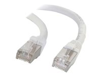 C2G Cat5e Booted Shielded (STP) Network Patch Cable - Koblingskabel - RJ-45 (hann) til RJ-45 (hann) - 7 m - STP - CAT 5e - formstøpt - hvit 83885