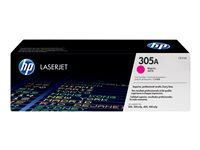 HP 305A - Magenta - original - LaserJet - tonerpatron (CE413A) - for LaserJet Pro 300 M351, 400 M451, MFP M375, MFP M475 CE413A