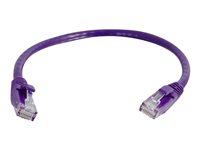 C2G Cat6 Booted Unshielded (UTP) Network Patch Cable - Koblingskabel - RJ-45 (hann) til RJ-45 (hann) - 3 m - UTP - CAT 6 - formstøpt, uten hindringer, flertrådet - purpur 83634