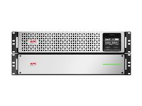 APC Smart-UPS On-Line SRTL1500RM4UXLI-NC - UPS (kan monteres i rack) (høy tetthet) - AC 220/230 V - 1350 watt - 1500 VA - litiumion - RS-232, USB, Ethernet - utgangskontakter: 8 - 4U - 1.83 m kabel - svart med sølvfasfront - med APC UPS Network Management Card SRTL1500RM4UXLI-NC