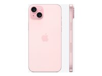 Apple iPhone 15 Plus - 5G smartphone - dobbelt-SIM / Internminne 128 GB - OLED-display - 6.7" - 2796 x 1290 pixels - 2x bakkameraer 48 MP, 12 MP - front camera 12 MP - rosa MU103QN/A