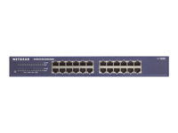 NETGEAR JGS524v2 - Switch - ikke-styrt - 24 x 10/100/1000 - stasjonær, rackmonterbar - AC 100/230 V JGS524-200EUS