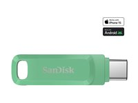 SanDisk Ultra Dual Drive Luxe - USB-flashstasjon - 256 GB - USB 3.2 Gen 1 / USB-C - absintgrønn SDDDC3-256G-G46AG