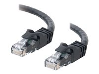 C2G Cat6 Booted Unshielded (UTP) Crossover Patch Cable - Krysskabel - RJ-45 (hann) til RJ-45 (hann) - 7 m - UTP - CAT 6 - formstøpt, uten hindringer, flertrådet - svart 83545