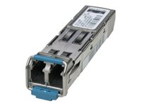 Cisco - SFP (mini-GBIC) transceivermodul - 1GbE - 1000Base-LX, 1000Base-LH - LC/PC-enkeltmodus - opp til 10 km - 1310 nm - oppusset - for Cisco 4451; Catalyst ESS9300; Integrated Services Router 11XX; Nexus 93180, 93XX; UCS 62XX GLC-LH-SMD-RF