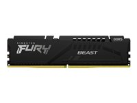 Kingston FURY Beast - DDR5 - modul - 8 GB - DIMM 288-pin - 6000 MHz / PC5-48000 - CL30 - 1.4 V - ikke-bufret - on-die ECC - svart KF560C30BB-8