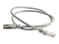 C2G Cat5e Booted Shielded (STP) Network Patch Cable - Koblingskabel - RJ-45 (hann) til RJ-45 (hann) - 20 m - STP - CAT 5e - formstøpt - grå 83757