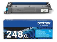 Brother TN248XLC - Høy ytelse - cyan - original - boks - tonerpatron - for Brother DCP-L3520, DCP-L3560, HL-L3220, HL-L3240, HL-L8240, MFC-L3760, MFC-L8390 TN248XLC