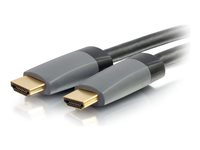 C2G 1.5ft Select High Speed HDMI Cable with Ethernet 4k - In-Wall CL2-Rated - HDMI-kabel med Ethernet - HDMI hann til HDMI hann - 45.7 cm - skjermet - svart - 4K-støtte 50624