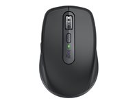 Logitech MX Anywhere 3S - Mus - optisk - 6 knapper - trådløs - Bluetooth - grafitt 910-006929