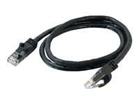 C2G Cat6 Booted Unshielded (UTP) Network Patch Cable - Koblingskabel - RJ-45 (hann) til RJ-45 (hann) - 2 m - UTP - CAT 6 - formstøpt, uten hindringer, flertrådet - svart 83408