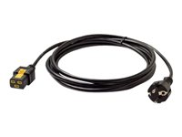 APC - Strømkabel - IEC 60320 C19 til power CEE 7/7 (hann) - AC 240 V - 16 A - 3 m - svart - for P/N: SMT2200I-AR, SMT2200R2I-AR, SMT3000I-AR, SMT3000R2I-AR, SRT1500XLI, SRT2200XLI-KR AP8755