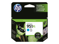 HP 951XL - 24 ml - Høy ytelse - cyan - original - blekkpatron - for Officejet Pro 251dw, 276dw, 8100, 8600, 8600 N911a, 8610, 8615, 8620, 8625, 8630 CN046AE#301