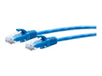 C2G 10ft (3m) Cat6a Snagless Unshielded (UTP) Slim Ethernet Network Patch Cable - Blue - Koblingskabel - RJ-45 (hann) til RJ-45 (hann) - 3 m - 4.8 mm - UTP - CAT 6a - formstøpt, uten hindringer - blå C2G30134